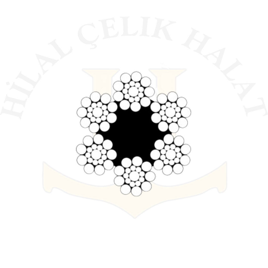 6x19 Kendir Özlü Çelik Halat