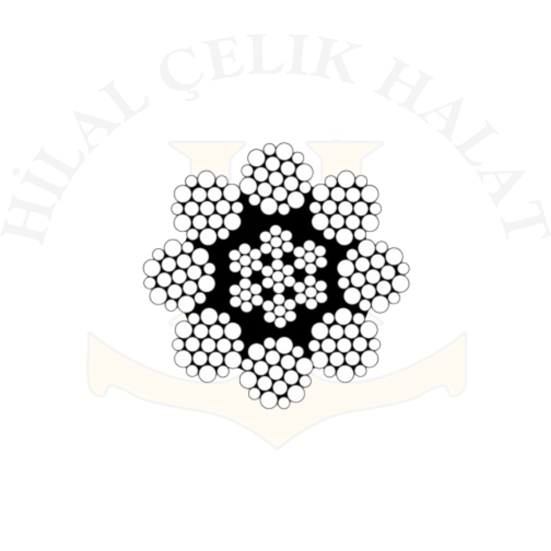 8x19 Çelik Özlü Çelik Halat